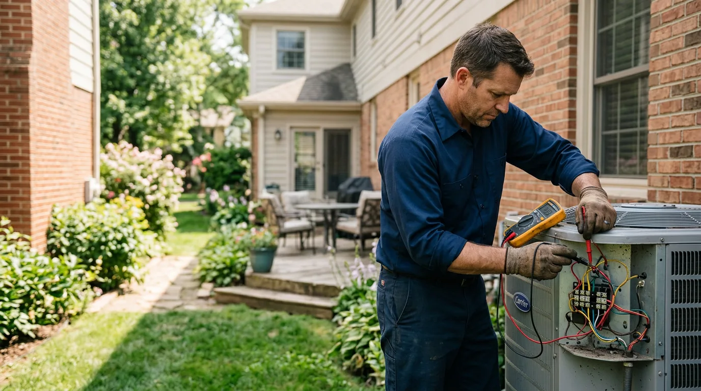 HVAC technician working near Cyrus, MN